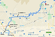 八ヶ岳オフ2020(第18回) - 旧平田家住宅〜清泉寮ルート 21km、29分の行程（Google）